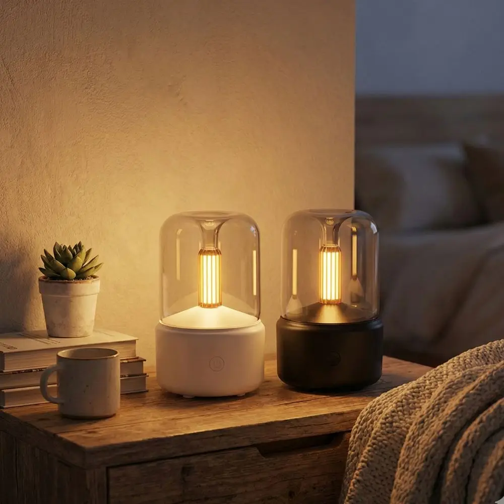 超音波霧化 燭光真空香氛水氧機(居家 香薰機 精油)