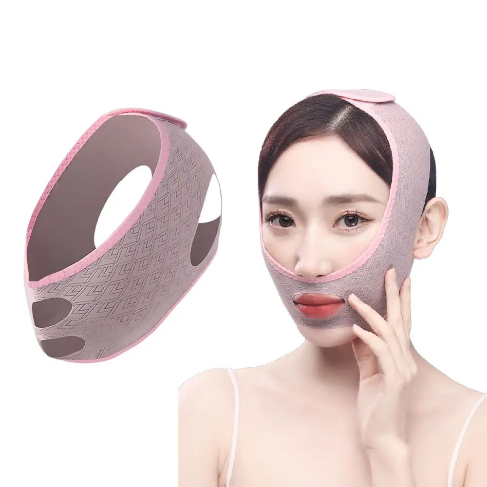 【提拉緊緻】塑形V臉兩用拉提面罩(瘦臉帶 V臉帶 止鼾帶 消水腫 輕薄透氣 睡眠繃帶 雙下巴 面雕 法令紋)